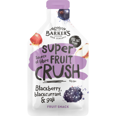 Barker's Blackberry Blackcurrant & Goji Super Fruit Crush 90g