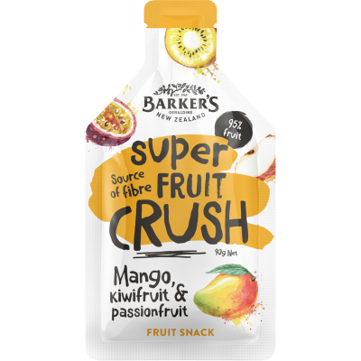 Barker's Mango Kiwi & Passionfruit Super Fruit Crush 90g