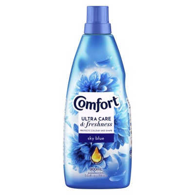 Comfort Sky Blue Concentrated Fabric Softener Conditioner 900ml