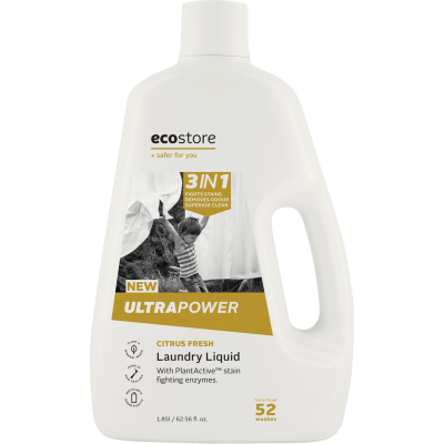 Ecostore Ultra Power Citrus Fresh 3 In1 Laundry Liquid 1.85l