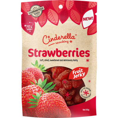 Cinderella Dried Strawberries Fruit Jerky 90g