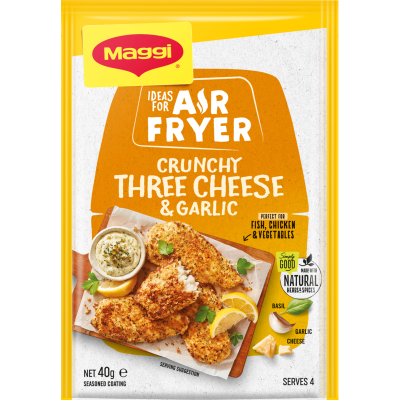 Maggi Air Fryer Crunchy Three Cheese & Garlic Seasoned Coating 40g