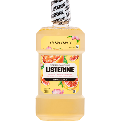 Listerine Citrus Fruits Zero Alcohol Mouthwash 500ml