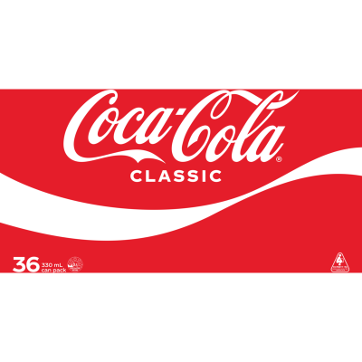 Coca-Cola Soft Drink Cans 36 x 330ml