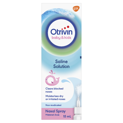 Otrivin Baby & Kids Saline Solution Nasal Spray 15ml