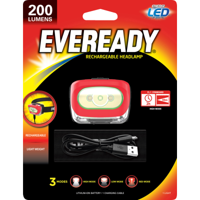 Eveready Rechargeable Headlamp 1pk