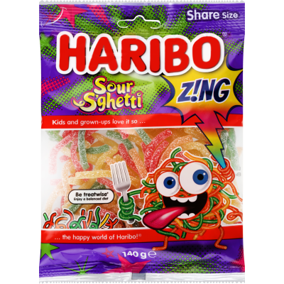 Haribo Sour Sghetti 140g