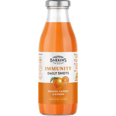 Barker's Orange Carrot & Ginger Immunity Daily Shots 490ml