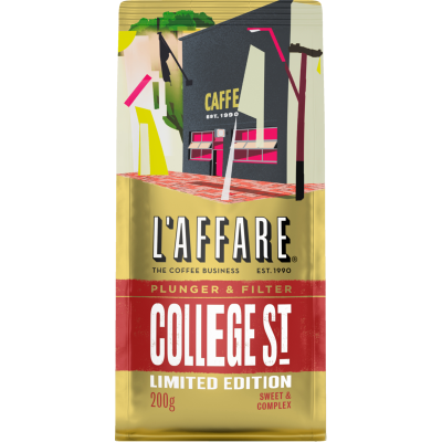 L'affare College St Plunger & Filter Coffee 200g