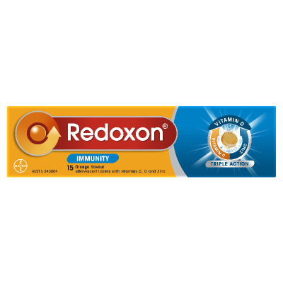 Redoxon Immunity Orange Flavour Effervescent Tablets 15pk