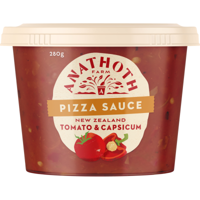 Anathoth Farm New Zealand Tomato & Capsicum Pizza Sauce 280g