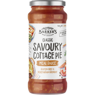 Barker's Classic Savoury Cottage Pie Meal Sauce 500g