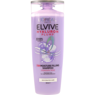 L'Oreal Paris Elvive Hyaluron Plump 72H Moisture Filling Shampoo 300ml