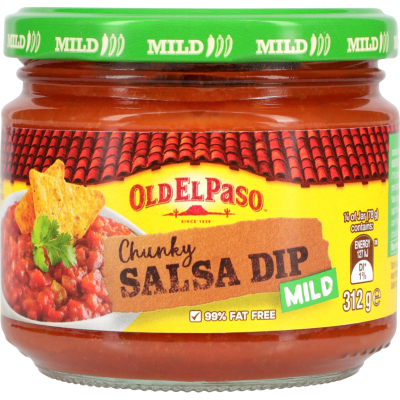 Old El Paso Mild Chunky Salsa Dip 312g