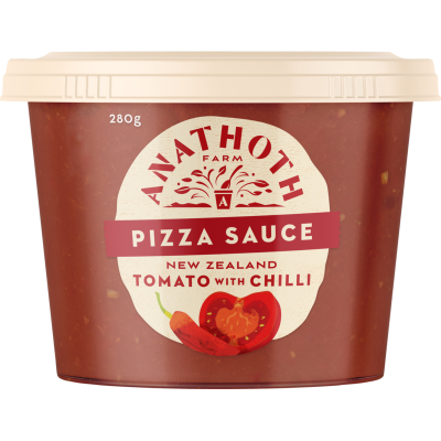 Anathoth Farm New Zealand Tomato With Chilli Pizza Sauce 280g