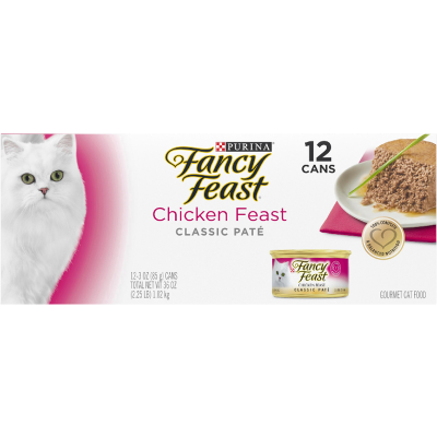 Purina Fancy Feast Chicken Feast Classic Pate Gourmet Pet Food 12 x 85g