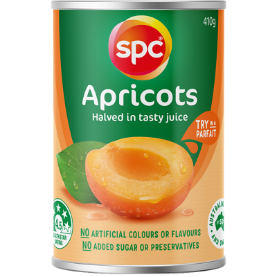 SPC Apricot Halves In Tasty Juice 410g