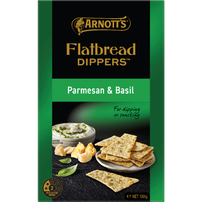 Arnott's Parmesan & Basil Flatbread Dippers 130g