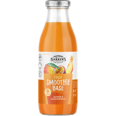 Barker's Mango & Passionfruit Fruit Smoothie Base 480ml