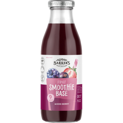 Barker's Mixed Berry Fruit Smoothie Base 480ml