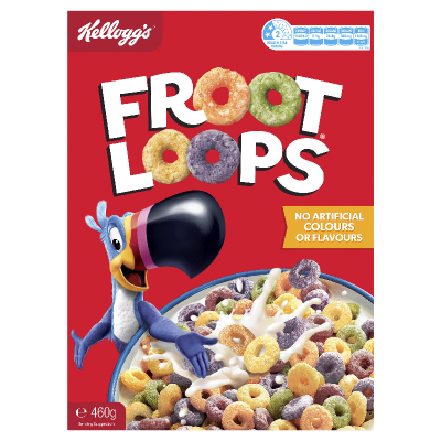 Kellogg's Froot Loops Breakfast Cereal 460g