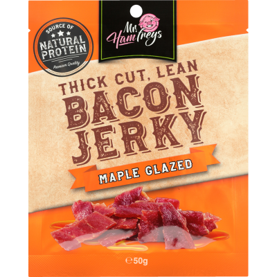 Mr Hamfreys Maple Glazed Bacon Jerky 50g