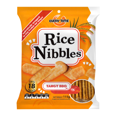 Every Time Tangy BBQ Rice Nibbles 18pk