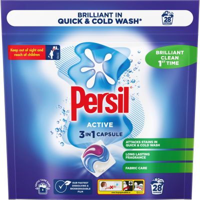 Persil Active 3 In 1 Laundry Capsules 28pk