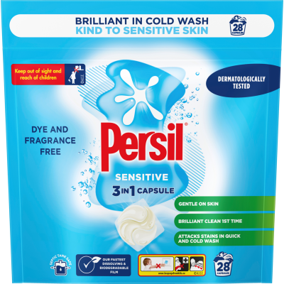 Persil Sensitive 3 In 1 Laundry Capsules 28pk