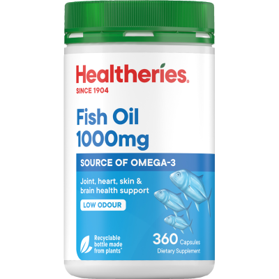 Healtheries Fish Oil 1000mg Capsules 360pk