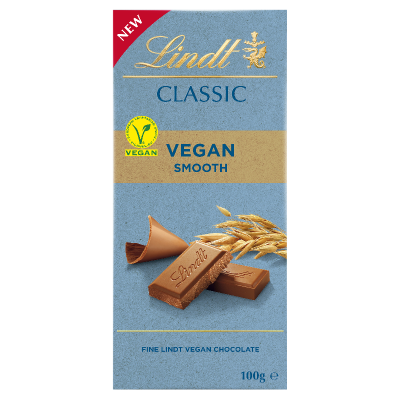 Lindt Classic Vegan Smooth Chocolate Block 100g