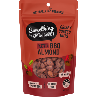 Something to Crow About Keto BBQ Almond Crispy Coated Nuts 140g