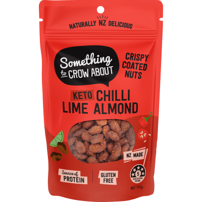 Something to Crow About Keto Chilli Lime Almond Crispy Coated Nuts 140g