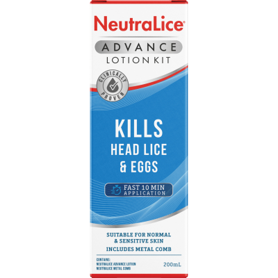 Neutralice Neutralice Kills Head Lice & Eggs Advanced Lotion Kit 200ml – GoPotatoes
