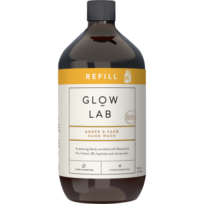 Glow Lab Amber & Sage Hand Wash Refill 900ml