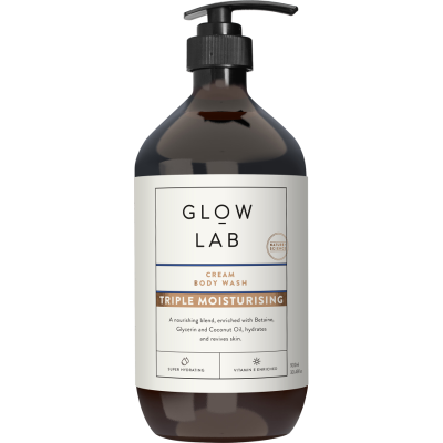 Glow Lab Triple Moisturising Cream Body Wash 900ml