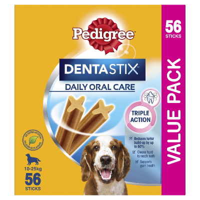 Pedigree Dentastix Medium Dog Daily Oral Care Dog Treats 56pk