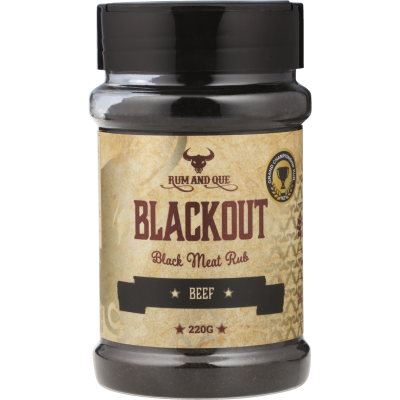 Rum and Que Blackout Beef Black Meat Rub 220g