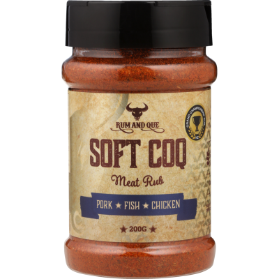 Rum and Que Soft COQ Pork, Fish or Chicken Meat Rub 200g