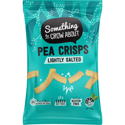 Something to Crow About Lightly Salted Pea Crisps 100g