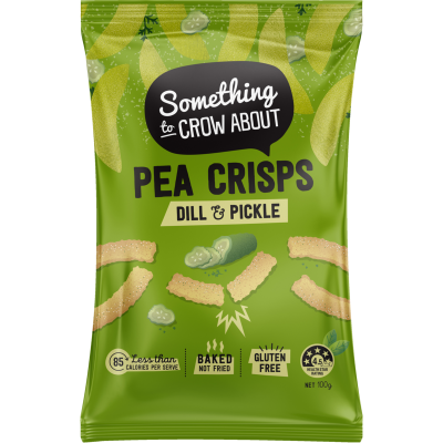 Something to Crow About Dill & Pickle Pea Crisps 100g