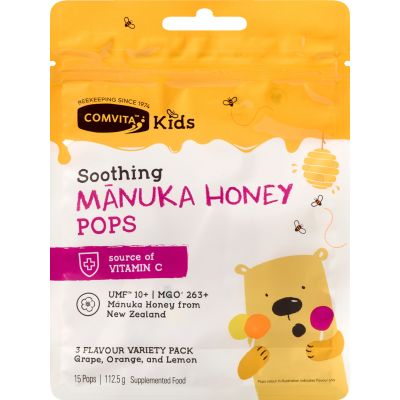 Comvita Kids Soothing Manuka Honey Pops 113g