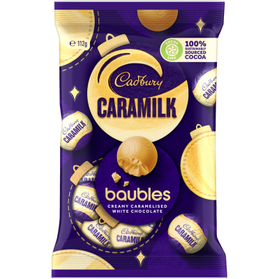 Cadbury Caramilk Chocolate Baubles 112g