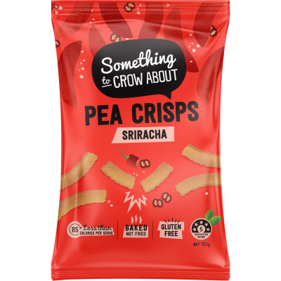 Something to Crow About Sriracha Pea Crisps 100g