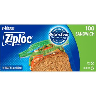 Ziploc Sandwich Bags 100pk