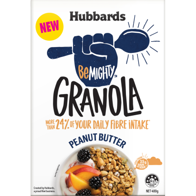 Hubbards BeMighty Peanut Butter Granola 400g