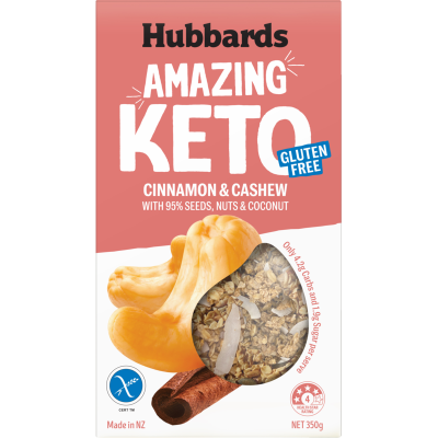 Hubbards Amazing Keto Cinnamon & Cashew Muesli 350g