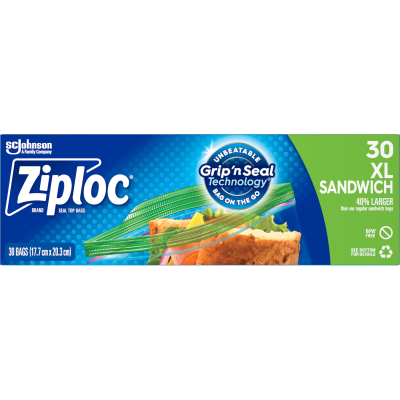 Ziploc XL Sandwich Bags 30pk