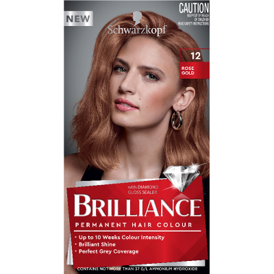 Schwarzkopf Brilliance 12 Rose Gold Permanent Hair Colour 1pk