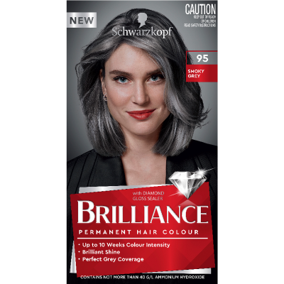 Schwarzkopf Brilliance 95 Smoky Grey Permanent Hair Colour 1pk